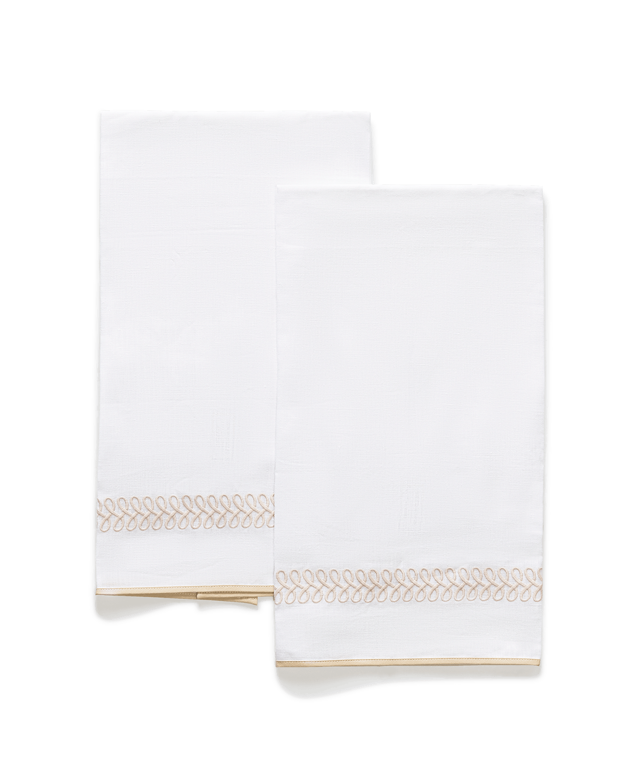 Astor Braid Guest Towels- Set of 2