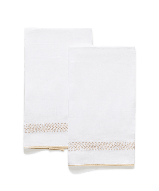 Astor Braid Guest Towels- Set of 2