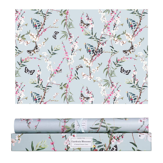 Scented Drawer Liners - Gardenia Blossoms (6 Sheets)