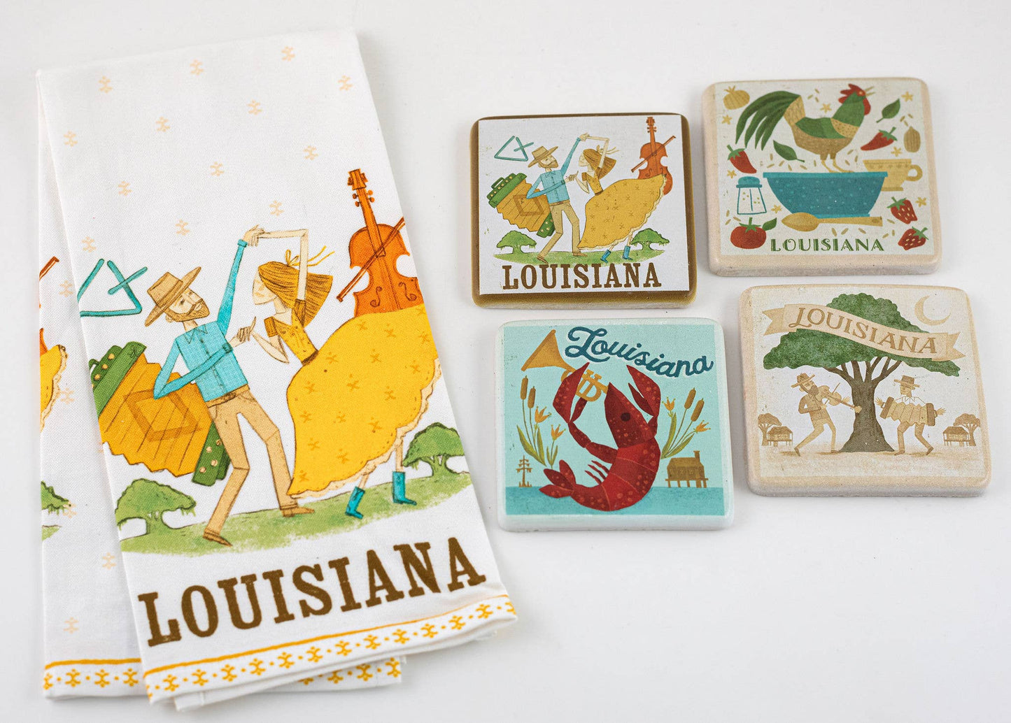 Coaster Set - Vintage Louisiana