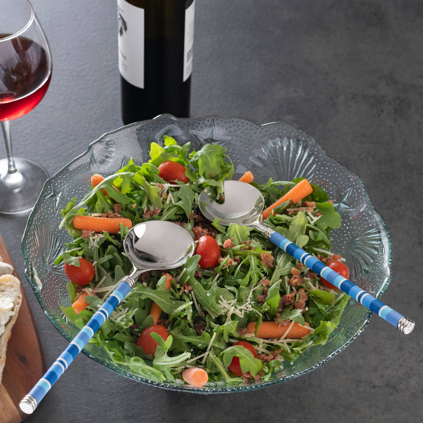 French Home Jubilee Salad Servers - Shades of Denim