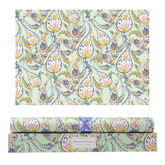 Scented Drawer Liners - Botanical Dreams (6 Sheets)