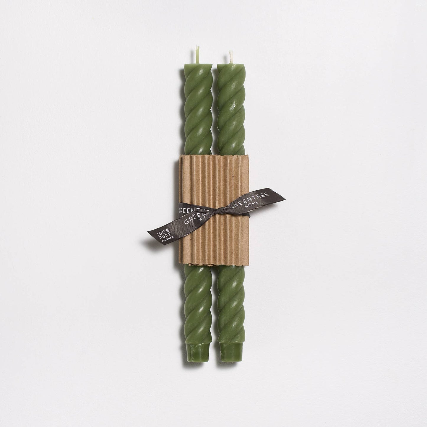 10" Rope Taper Candles: Blue slate