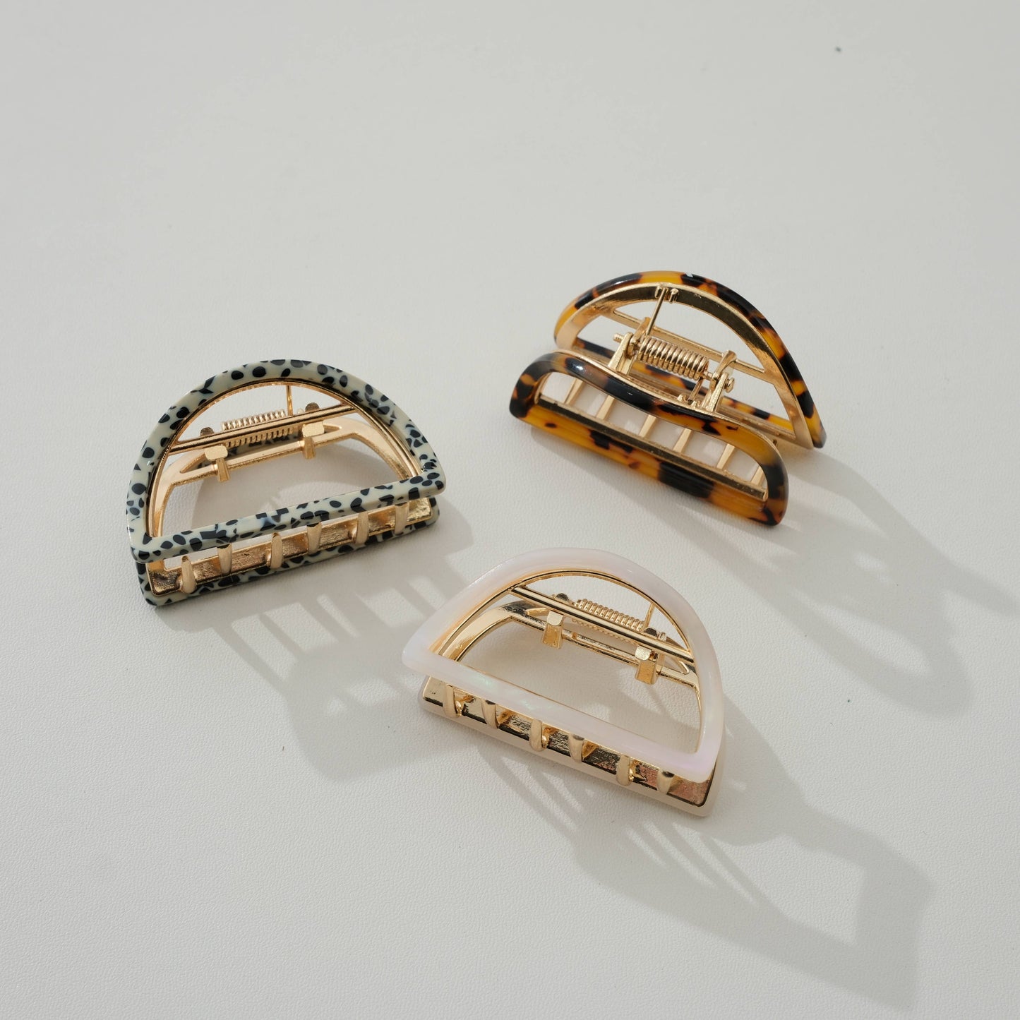 Rosalie Core Classic Half Moon Metal Claw Clip - Small: Assorted