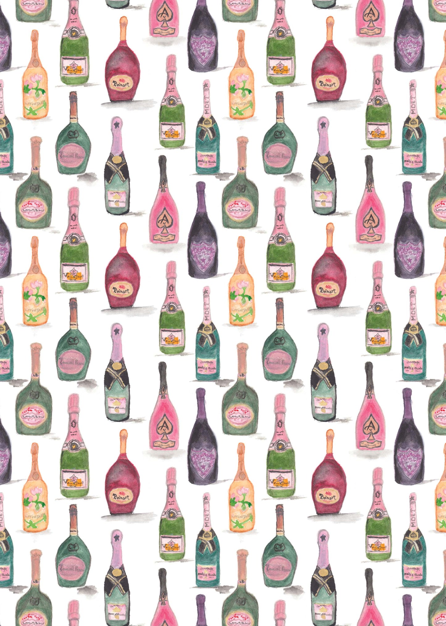 Champagne Rose - Linge a vaisselle / Tea Towel