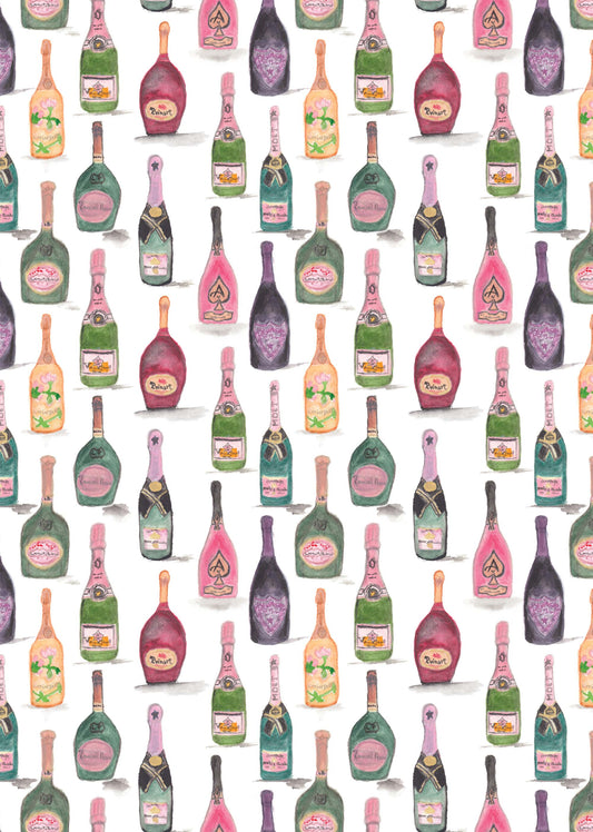 Champagne Rose - Linge a vaisselle / Tea Towel