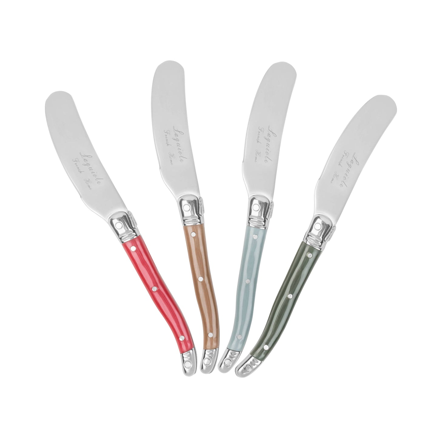French Home 4 Piece Laguiole Spreader Set - Holly Berry