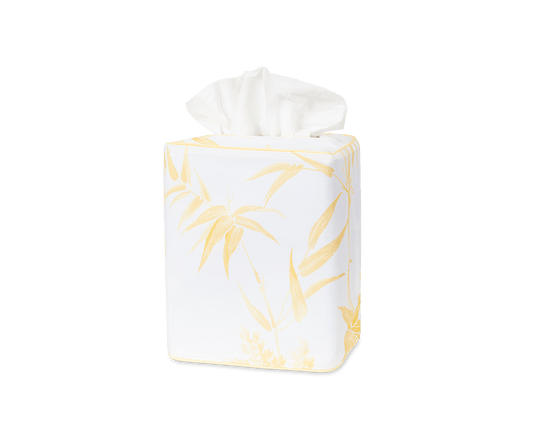 Dominique Tissue Box Cover Lemon