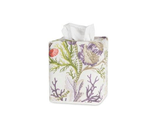 Del Tesoro Tissue Box Cover Linen