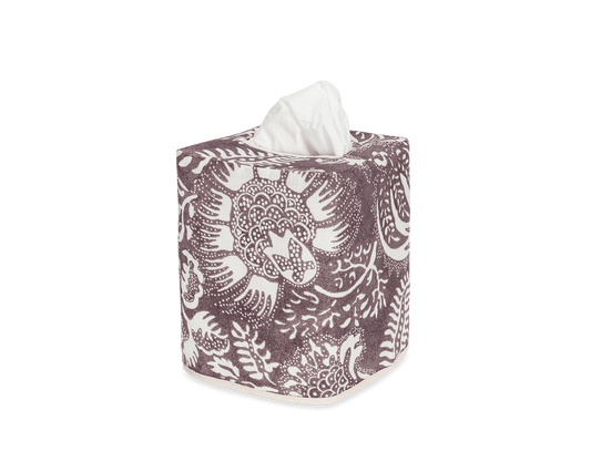 Granada Linen Tissue Box Cover Thistle