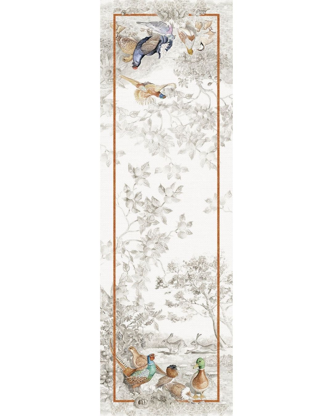 Tessitura Toscana Telerie Norma woodland linen table runner
