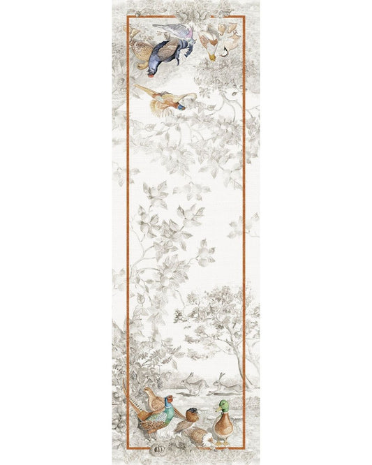 Tessitura Toscana Telerie Norma woodland linen table runner