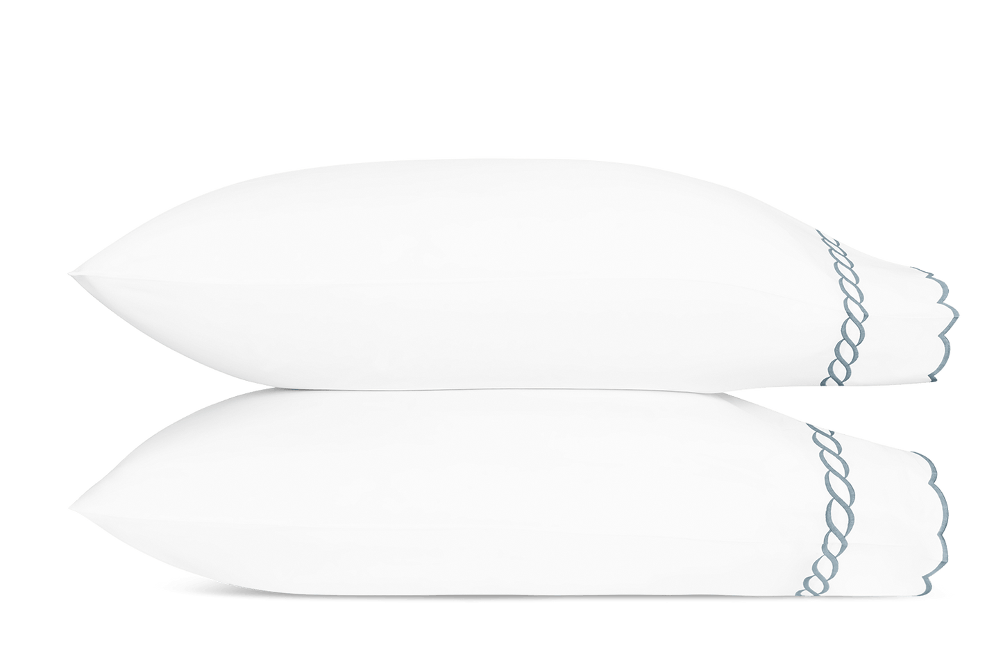 Classic Chain Scallop Pillowcase - Pair
