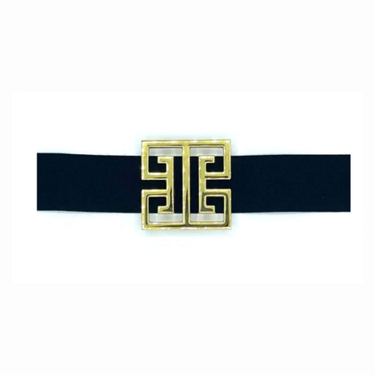 Square Greek Key Belt Buckle